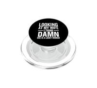 Guardando mia moglie penso che sia una donna fortunata PopSockets PopGrip per MagSafe
