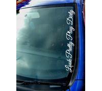 Guardare Carina Giocare Sporco Divertente Custom Car Finestra Paraurti Adesivi