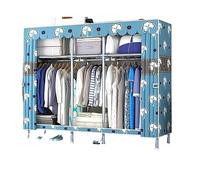 Guardaroba,Capiente Guardaroba In Tubo D'acciaio Per Appendere I Vestiti Della Camera Da Letto Risparmia Spazio Forte Durevole Appendiabiti(170 * 45 * 170cm)