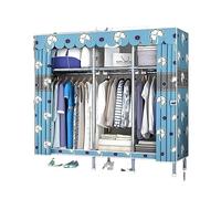 Guardaroba,Capiente Guardaroba In Tubo D'acciaio Per Appendere I Vestiti Della Camera Da Letto Risparmia Spazio Forte Durevole Appendiabiti(150 * 45 * 170cm)