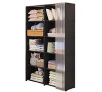 Guardaroba Di Vestiti - Armadio Portatile Con Copertura | Guardaroba Armadio Pieghevole | Archiviazione Dei Vestiti Del Guardaroba | Organizzatore Di Stoccaggio 'armadio Per Abiti Da Servizio Pesa