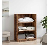 vidaXL Guardaroba con lo scaffale Legno antico 77 x 48 x 102 cm PB, Storage ampio, armadio moderno, design efficiente per vestiti, mobile alla moda