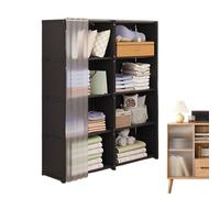 Guardaroba Portatile - Robusto Supporto Di Guardaroba Con Scaffale, Armadio Per L'abbigliamento | Organizzatore Di Abbigliamento Pieghevole Con Tessuto Non Tessuto Per Lo Spazio Per L'uso In Camera Da