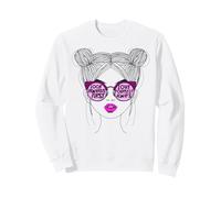 Guardati Dentro AMA Te Stesso Ragazza Occhiali da Sole Felpa