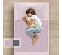 Guardedsleep Lenzuola per addestramento al vasino, 100% impermeabile, per letti singoli, lavabile, per addestramento notturno al WC, tappetino per bagnare il letto per bambini e bambini (2, rosa,