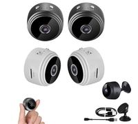 Guardhouse Camera,1080P Hd Guardhouse Watcheye Security Camera with Night Vision,Mini Wireless Surveillance Cameras with Wide Coverage,Multi Smart Plug-Free Install-Free for Home Outdoor (4PCS)