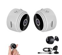 Guardhouse Camera,1080P Hd Guardhouse Watcheye Security Camera with Night Vision,Mini Wireless Surveillance Cameras with Wide Coverage,Multi Smart Plug-Free Install-Free for Home Outdoor (2White)