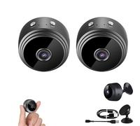 Guardhouse Camera,1080P Hd Guardhouse Watcheye Security Camera with Night Vision,Mini Wireless Surveillance Cameras with Wide Coverage,Multi Smart Plug-Free Install-Free for Home Outdoor (2Black)