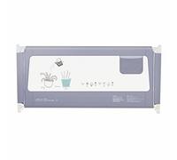 Guardia del letto portatile e fissa Protezione del letto di sicurezza per bambini Extra larga, grande 150-200 cm, altezza 80 cm, grigio (dimensioni : 2.0M)