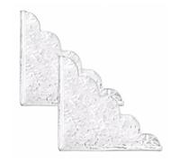 Guardia Della Doccia, Barriera Adesiva Acrilica, 25x22cm, Pannello Di Protezione 'acqua Della Vasca, Scudo Splash Del Lavello Angolare, Design A Forma Di L Trasparente, Per Albergo Appartamento Ca