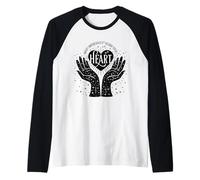 Guardia Il Tuo Cuore Mani Celestiali Cosmiche Magiche Streghe Maglia con Maniche Raglan