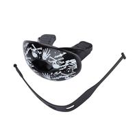 Guardia per coglioni sportivi con cinturino, guardie traspirabili per adulti e giovani della bocca, denti superiori e protezione per labbra o boxe, kickboxing, calcio, 3 x 1,8 x (Scheletro a forma)