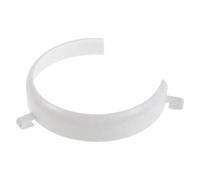 Guardia Piatto Antirovesciamento Clip-on in Plastica Bianca per Pasti | Design Stabile Aggancio Rapido, Aiuto Monomano per Persone Disabilità, Uso in Mensa