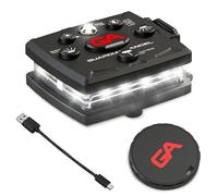 Guardian Angel Luci di sicurezza serie Micro (tutte bianche anteriori e posteriori bianche) | Torcia LED ricaricabile e indossabile a mani libere per passeggiate con cani, corsa, ciclismo, barca e