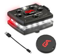 Guardian Angel Luci di sicurezza serie Micro (tutte bianche anteriori e posteriori rosse) | Torcia LED ricaricabile, magnetica e indossabile a mani libere, per passeggiate con cani, ciclismo,