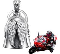 Guardian Bell Campanella Moto, Guardian Bell Moto, Campanella Motos Portafortuna, Angeli Portachiavi, con Anello Appeso, Guardians Bells Portafortuna Motos, per Auto Biciclette, Elettriche(Angelo)