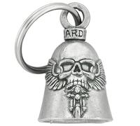 Guardian Bell - Campanella portafortuna, motivo: teschio con ali, per moto