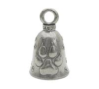 Guardian Bell Campanello portafortuna per cani con portachiavi e sacchetto regalo in velluto nero, campanello per moto, peltro senza piombo, prodotto negli Stati Uniti, 1.75", Peltro, Nessuna pietra