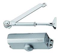 Guardian DADC11003HONA Chiudiporta Aereo con Funzione Hold Open, Braccio con Fermo, Forza Variabile EN 2/3/4, Argento