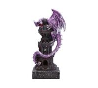 Guardian Of The Tower Purple Dragon Figurine 17.7Cm NUOVO