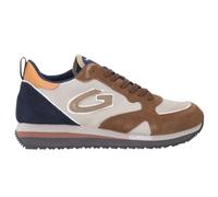 GUARDIANI scarpe sportive rialzo sneakers uomo pelle scamosciata marrone cuoio