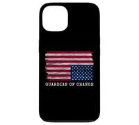 Guardiano del cambiamento della bandiera americana capovolta Custodia per iPhone 13