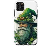 Guardiano della foresta incantato, trifogli, vecchio mago in cappello verde Custodia per iPhone 11 Pro Max