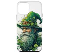 Guardiano della foresta incantato, trifogli, vecchio mago in cappello verde Custodia per iPhone 12 mini
