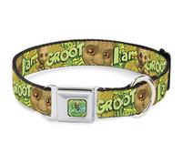 GUARDIANS OF THE GALAXY EVERGREEN Dog Collar MCJP-Baby Groot Running Pose I AM G