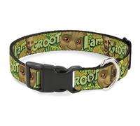 GUARDIANS OF THE GALAXY EVERGREEN Plastic Clip Collar Baby Groot Pose/Face I AM