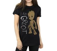 Guardians Of The Galaxy I Am Groot Maglietta Ampia Scarabocchio Donna (BI595)