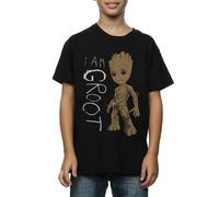 Guardians Of The Galaxy I Am Groot Maglietta Scarabocchio Ragazzi (BI592)