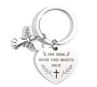 GuardiaTech Regali cristiani portachiavi bibbia cresima, regali battesimo comunione prima comunione regali ragazze ragazzi, Bible-1, Bible-1