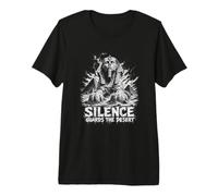 Guardie del Silenzio La Sfinge del Deserto Egitto Piramidi Maglietta Premium