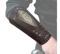 Guardie medievali, bracciale medievale, bracciale medievale per guanto, parabraccia in finta pelle, per cosplay vintage, comodi polsini, per Halloween