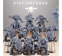 Guardie - Socratis Stationforge - 10 insieme di Figure - 28mm Tabletop Miniature