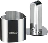 Guardini Accessori, Coppapasta cuore con stantuffo 6x6cm, Acciaio inox, Colore argento