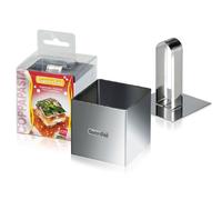 Guardini Accessori, Coppapasta quadrato con stantuffo 6x6cm, Acciaio inox, Colore argento