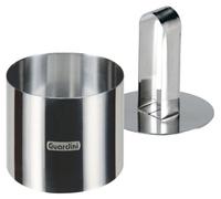 Guardini Accessori, Coppapasta tondo con stantuffo 7cm, Acciaio inox, Colore argento