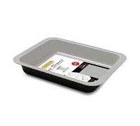 Guardini, Lasagnera 24x32 cm, Acciaio con rivestimento antiaderente, Nero e Argento, Made in Italy, Linea Silver Elegance