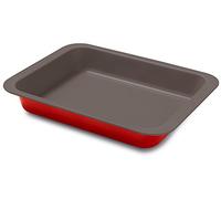 Guardini, Linea Rossana, Lasagnera 22x28cm, Acciaio con Rivestimento Antiaderente, Colore Rosso/Grigio