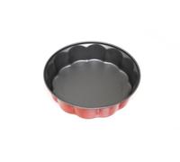 Guardini, Linea Rossana, Tortiera Fiorella 26cm, Acciaio con Rivestimento Antiaderente, Colore Rosso/Grigio