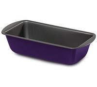 Guardini, Linea Smart Colors Mini, Stampo plumcake 21x10cm, Acciaio con Rivestimento Antiaderente, Viola e Grigio, per plumcake, Dolci Soffici, lievitati e Pane