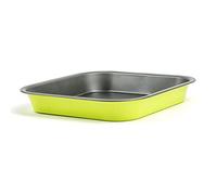 Guardini, Linea Smart Colors Mini, Stampo Quadro 21x21cm, Acciaio con Rivestimento Antiaderente, Vrede e Grigio, per Lasagne, sformati, Torte, tiramisù