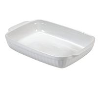 Guardini Ceramica C0TC7A Pirofila rettangolare media 30x18 cm, ceramica, Colore bianco