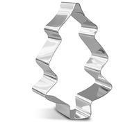 Guardini Ricorrenze, Stampo per Pan di Spagna, a Forma di Albero di Natale, Acciaio, 20x15cm, Colore Grigio