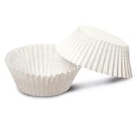 Guardini, Set di 100 pirottini Ø 4,5 cm, Monouso, Carta da forno antiaderente, 100% compostabile, Bianco, Made in Italy, Linea Easy Bake Bio
