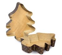 Guardini Monouso, 2 Stampi Albero 25x32cm - quantità max impasto 900gr., carta da forno, Colore beige