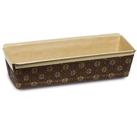 Guardini Monouso, 3 stampi plumcake 23x7cm, carta da forno, Colore beige
