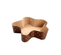 Guardini Monouso, 3 Stampi Stella 25x21cm - quantità max impasto 500gr., carta da forno, Colore beige